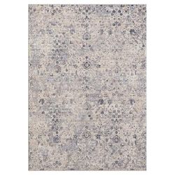 HomeRoots 4' X 6' Gray Floral Area Rug - 4' x 6'