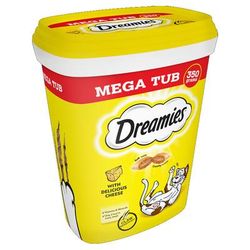 2x350g Catnip Mega Tub Dreamies Cat Treats