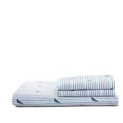 Audley Navy Queen Sheet Set