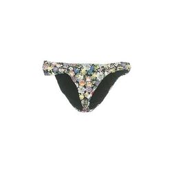 Lucky Brand Swimsuit Bottoms: Green Floral Motif Swimwear - Women's Size 4