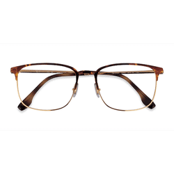 Unisex s browline Tortoise Gold Metal Prescription eyeglasses - Eyebuydirect s Ray-Ban RB6494