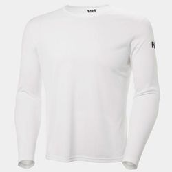 Helly Hansen Men's HH Tech Crew Technical Base Layer Top White XL