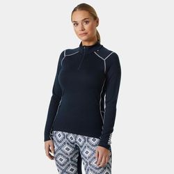 Helly Hansen Women's Lifa Merino Midweight 1/2 Zip Base Layer Navy M