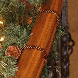 Set of 6, 20" Decorative Garland Ties - Gold - Frontgate - Holiday Storage