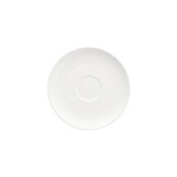 Fortessa FFD-MC-814 4 1/2" Round Modern Coupe Espresso Saucer - China, White