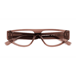Unisex s horn Crystal Brown Acetate Prescription eyeglasses - Eyebuydirect s Tempora