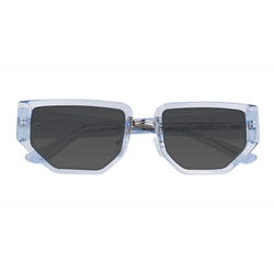 Unisex s geometric Crystal Blue Acetate Prescription sunglasses - Eyebuydirect s Elate