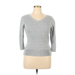 Style&Co Pullover Sweater: Gray Tops - Women's Size X-Large