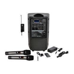 Galaxy Audio Traveler Quest TQ8X PA with GTU-HHP5AB Wireless Mic System (A & B: 524.5 to TQ8X-GTU-HHP5AB