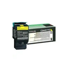 Lexmark C544, X544 Yellow Extra High Yield Return Programme toner Cartridge (4K) Cartouche de Original Jaune