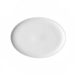 Arc Cardinal FH611 Oval Candour Platter - 14 1/4" x 10" - Porcealin, White