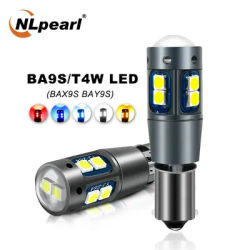 Nlpearl 2x lampada di segnalazione BA9S T4W lampadina a Led BAX9S BAY9S H21W H6W LED 12V lampadina a