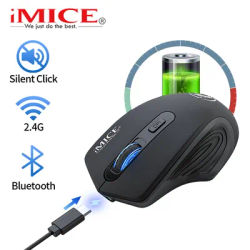 Mouse Wireless Mouse Bluetooth Mouse Wireless ricaricabili per Mouse da gioco per Laptop ergonomico