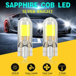 2Pcs la più recente lampadina a LED T10 W5W Sapphire COB lampadina a cuneo a led senza unità