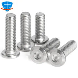 M2 M3 M4 M5 M6 M8 M10 M12 304 In Acciaio Inox Esagono Incassato Ipotenusa A Testa Piatta Esagonale Viti Per Mobili Grande Piatto a Testa Esagonale Allen Testa a Bottone Bordo Smussato Bulloni