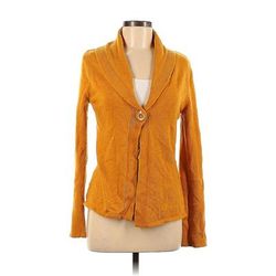 Carole Little Cardigan Sweater: Orange - Women's Size Medium