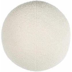 Talan 12" Round Modern Light Silver/Off White/Ash Throw Pillow - Boutique Rugs