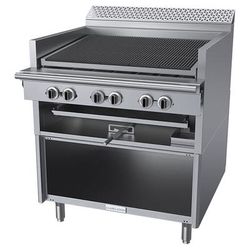 Garland C36-ARS LP 36" Commercial Gas Range w/ Charbroiler & Storage Base, Liquid Propane, Stainless Steel, Gas Type: LP