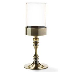 Hollowick 277AB Classic Candlestick Base w/ Shade Support, 9 3/8 x 3 5/8", Antique Brass