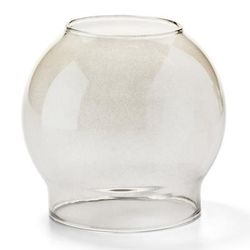 Hollowick 35S Fitter Globe for 3" Fitter Base, 3 3/8 x 3 1/8", Glass, Smoke Bubble