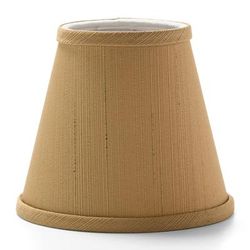 Hollowick 395SS Empire Candlestick Shade - 5 1/8" x 4 1/4", Fabric, Sandstone