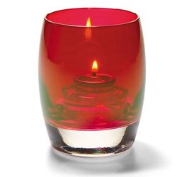 Hollowick 6404R Contour Votive Holder for HD8, HD12, & HD15, Ruby Lustre