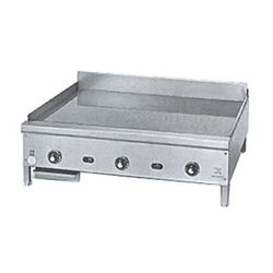 Jade Range JGT-2460 60" Gas Commercial Griddle w/ Thermostatic Controls - 1" Steel Plate, Natural Gas, 1" Thick Steel Plate, Stainless Steel, Gas Type: NG