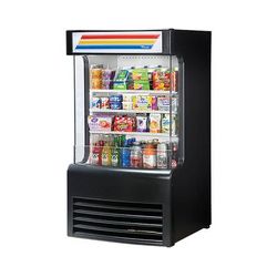 True TAC-14GS-HC-LD BLK 30" Vertical Open Air Cooler w/ 4 Levels, Black, 115v | True Refrigeration