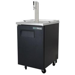 True TDD-1-HC 24" Kegerator Commercial Beer Dispenser w/ 1 Keg Capacity - 1 Column, Black, 115v | True Refrigeration