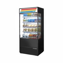 True TOAM-36GS-HC~TSL01 36" Vertical Open Air Cooler w/ 5 Levels, Black, 115v | True Refrigeration