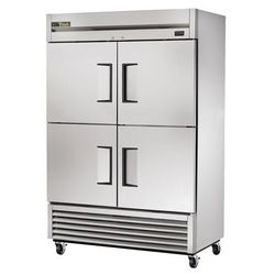 True TS-49-4-HC 54 1/10" 2 Section Reach In Refrigerator, (4) Left/Right Hinge Solid Doors, 115v, Silver | True Refrigeration