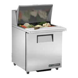 True TSSU-27-12M-B-HC LH ADA 27" TSSU Series Mega Top Sandwich/Salad Prep Table w/ Refrigerated Base, 115v, Stainless Steel | True Refrigeration