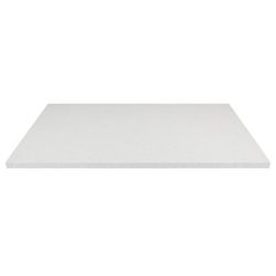 Art Marble Q40330X48 30" x 48" Rectangular Quartz Table Top - Indoor/Outdoor, Snow White