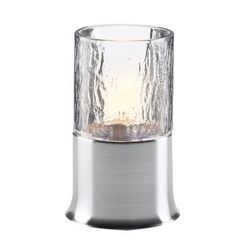 Sterno 85150 Corsa Candle Lamp Base for 85388, 85390, 85404 & 85406, Brushed Silver