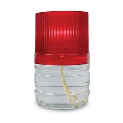 Sterno 85384 Mighty Top Candle Lamp Globe for 30126 & 30128, Red