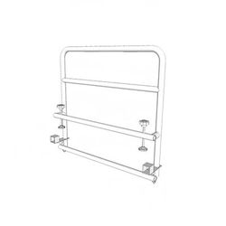 Forbes Industries 4170-3 Steel Guard Rail - 3'L x 28"H, Black