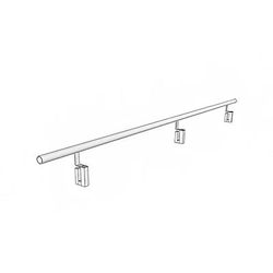 Forbes Industries 4185-8 8 ft Chair/Table Stops - Steel, Black