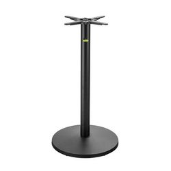 Flat Tech CT3014 40 3/4" Bar Height Table Base for 26" Square & 30" Round Table Tops, Cast Iron, Black