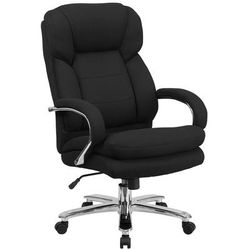 Flash Furniture GO-2078-GG Swivel Big & Tall Office Chair w/ High Back - Black Polyester Upholstery