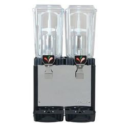 Lancer 85-11122A-GRY Refrigerated Drink Dispenser w/ (2) 5 gal Bowls, Pre Mix, 115v, (2) 5 Gallon Bowls, No-Drip Levers, Black