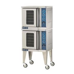 Duke 59-E4XX 208/1 Double Half Size Electric Commercial Convection Oven - 8.0 kW, 208v/1ph, Cook and Hold, Stainless Steel