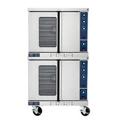 Duke 613-G4V LP Double Full Size Liquid Propane Gas Commercial Convection Oven - 46,000 BTU, Deep Depth, Stainless Steel, Gas Type: LP