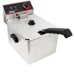 Winco EFS-16 Countertop Commercial Electric Fryer - 16 lb Vat 120v, Stainless Steel