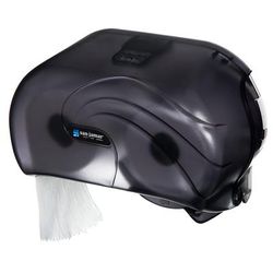 San Jamar R3690TBK Bath Tissue Dispenser - Holds 2 Rolls, Plastic, Black Pearl, Versatwin