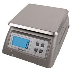 San Jamar SCDG13 Escali 13 lb Digital Scale w/ Removable Platform - 7 1/4" x 9 3/4", Stainless Steel