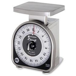 San Jamar SCMDL2 Escali 2 lb Mechanical Dial Scale - 4 5/8" x 6", Stainless Steel