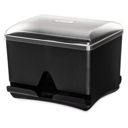 San Jamar ST500 Double Sided Straw Dispenser - 500 Capacity, Black