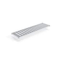 New Age 1866TB Aluminum Tubular Shelf - 66"W x 18"D, Silver