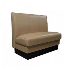 Vitro MD-3000-SGL BGE Single Restaurant Booth - 3 Panels, Fully Upholstered, 36" x 44", Beige