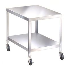 Lakeside 517 25 1/4" Mixer Table w/ All Stainless Steel Undershelf Base, Mobile, 33 1/4"D